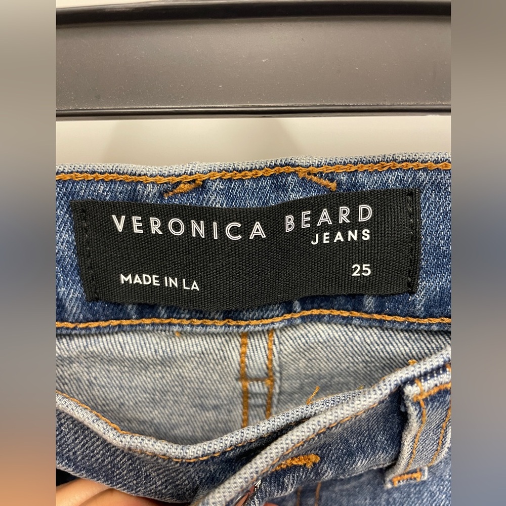 Veronica Beard Charlie Barrel leg Denim Jeans Sz 25/0 NEW - Picture 5 of 8